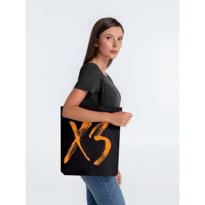 Холщовая сумка «ХЗ», черная-2