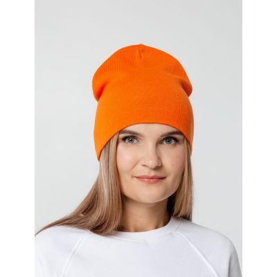 Шапка Tube Top, оранжевая (апельсин)-4