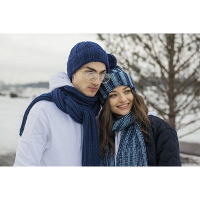 Шарф Chain Multi, красно-белый-3