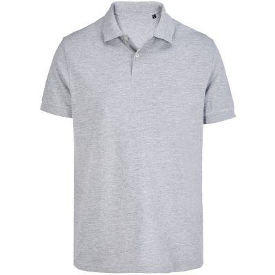 Рубашка поло унисекс Pacific, серый меланж-0