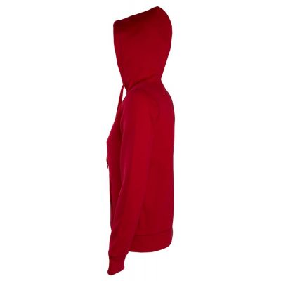 Толстовка женская на молнии с капюшоном Seven Women, красная-1