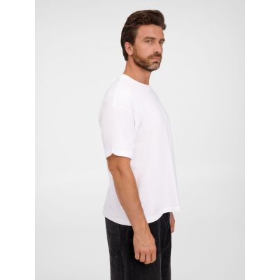 Футболка оверсайз унисекс Legacy, светло-бежевая (неокрашенная)-4