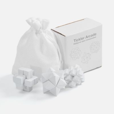 Набор из 3 головоломок Tickler Arcade, белый-7