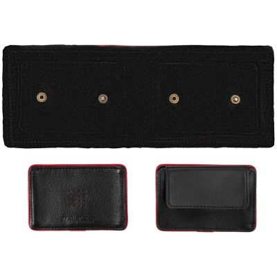 Кошелек Partinico, черный с красным-3