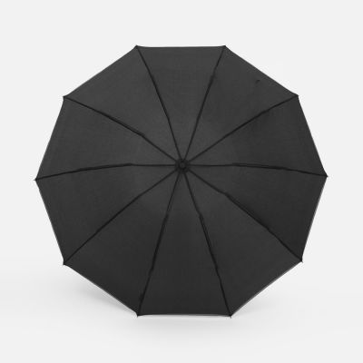 Зонт обратного сложения Norsken с фонариком, черный-1