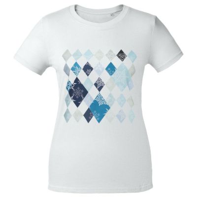 Футболка женская «Ромбо. Первый снег», белая-0