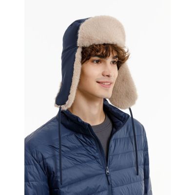 Шапка-ушанка Wasa, темно-синяя-5