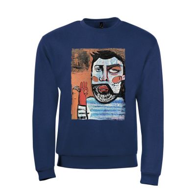 Толстовка «У матросов нет вопросов», темно-синяя-0