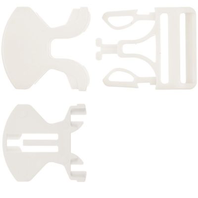 Застежка-пряжка односторонняя Triden, белый-3