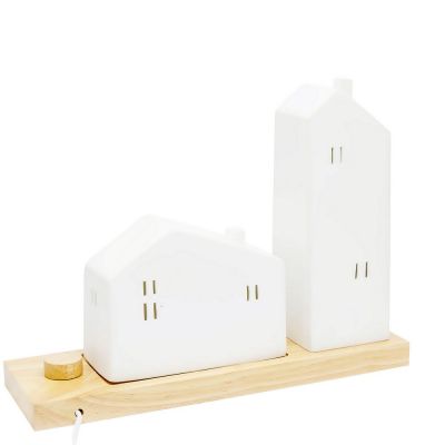 Светильник керамический «Домики»-1