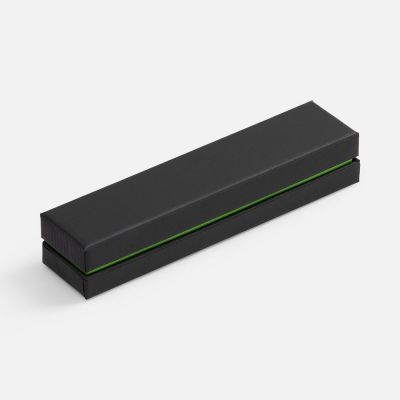 Ручка шариковая Keskus Soft Touch в футляре, зеленое яблоко-3