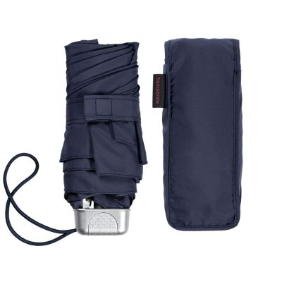 Складной зонт Alu Drop S, 5 сложений, механический, синий-0