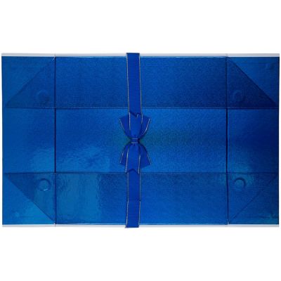 Коробка складная Gallant, L, белая с синим-4