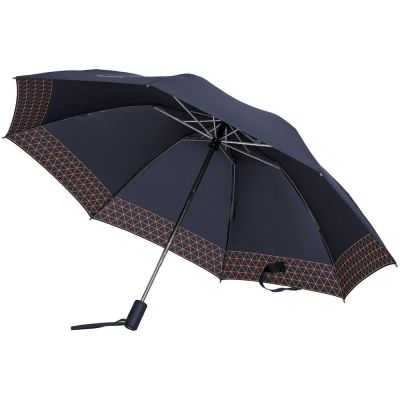 Зонт складной Up Way, автомат, синий с оранжевым-0