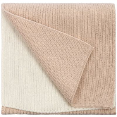 Шарф Real Talk Duo, молочный с бежевым-0