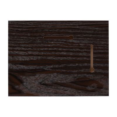 Плакетка Plaque, малая, венге с золотистой пластиной-2