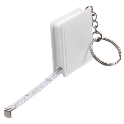 Брелок с рулеткой Square, ver.2, белый-0