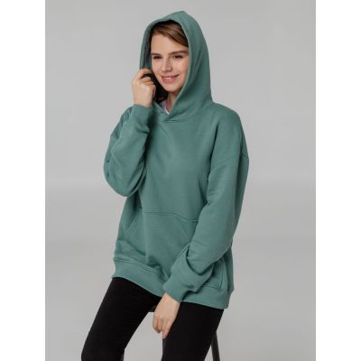 Худи оверсайз Kulonga Comfort, серо-зеленое-3
