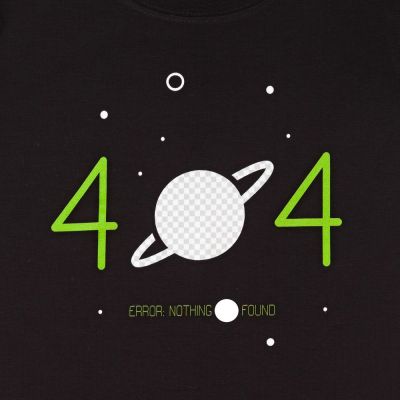 Футболка женская Nothing Found, черная-1