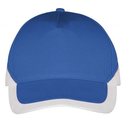 Бейсболка Booster, ярко-синяя с белым-1