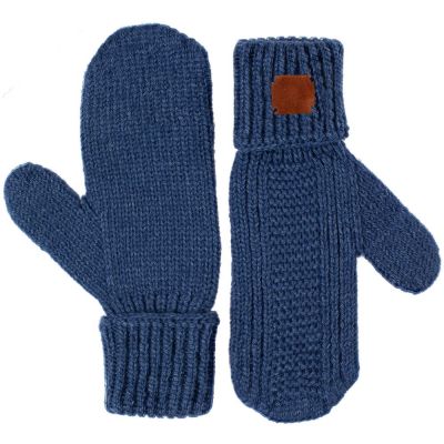 Варежки Brugge, синий меланж-1