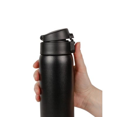 Термокружка Relaxika, ver.2, черная-4