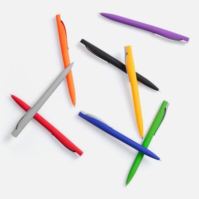 Ручка шариковая Pin Soft Touch, ver.2, фиолетовая-3