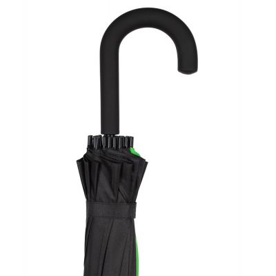 Зонт-трость «Спектр», черный неон-3