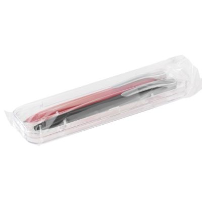 Набор Pin Soft Touch: ручка и карандаш, черный с красным-2