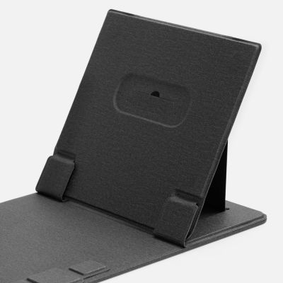 Складной стол для ноутбука с беспроводной зарядкой Kickstand Table, серый-3