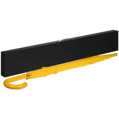 Коробка самосборная Rainmate для зонта-трости, черная, с белой ручкой-1