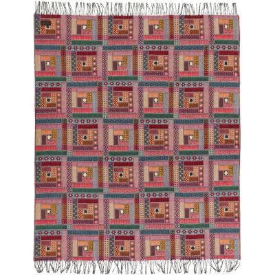 Плед Baltimora, бордовый-4