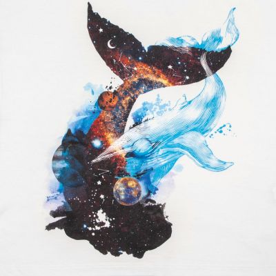 Футболка женская «Гиганты Вселенной», белая-2