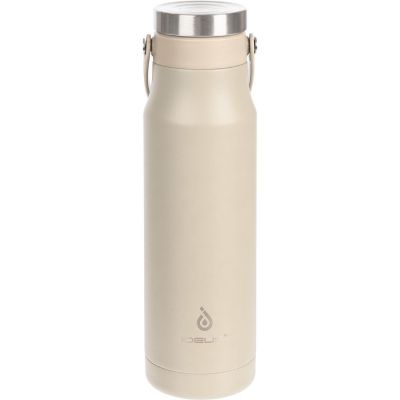 Термобутылка Tateyama, серо-бежевая-0