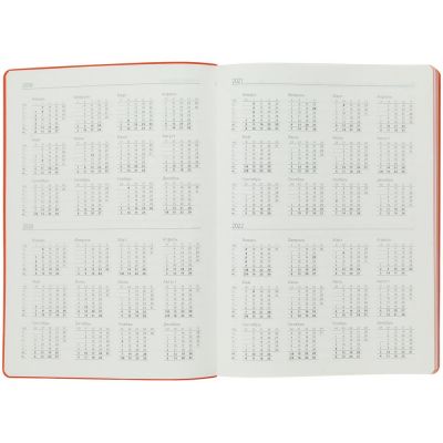 Ежедневник Flexpen, недатированный, серебристо-оранжевый-7
