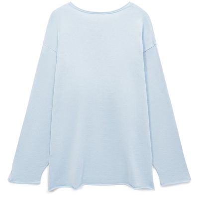 Лонгслив унисекс Siluetti Fuori, светло-голубой-1