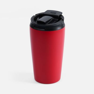 Термостакан с двумя поильниками Duetta, красный-1