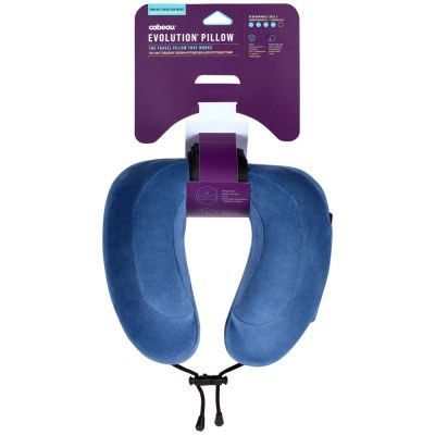 Подушка под шею для путешествий Evolution, синяя-6
