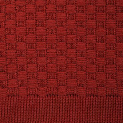 Плед Sheerness, коричневый (терракота)-3