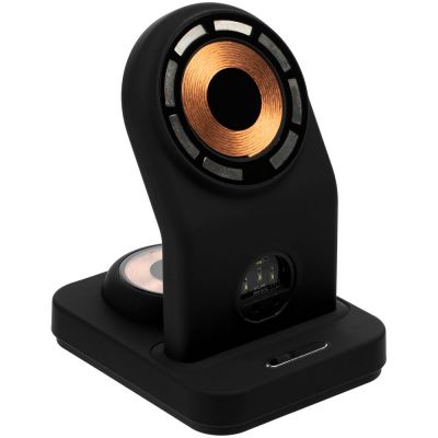 Зарядная станция с подсветкой Cooper Duo, черная-7