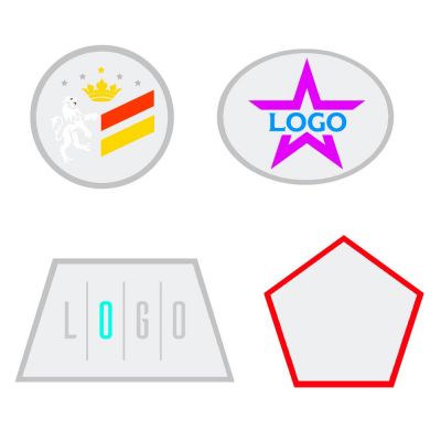 Шеврон из габардина Gabo L, белый-0