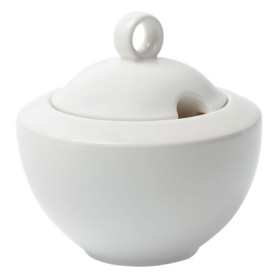 Сахарница Maxim Diamond, молочно-белая-0