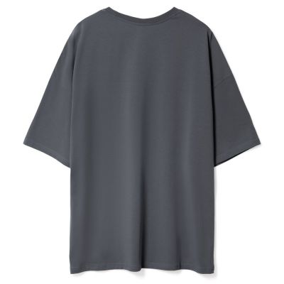 Футболка унисекс оверсайз Crosstown, темно-серая-1