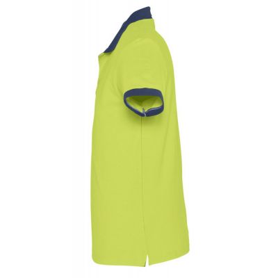 Рубашка поло Prince 190, зеленое яблоко с темно-синим-2