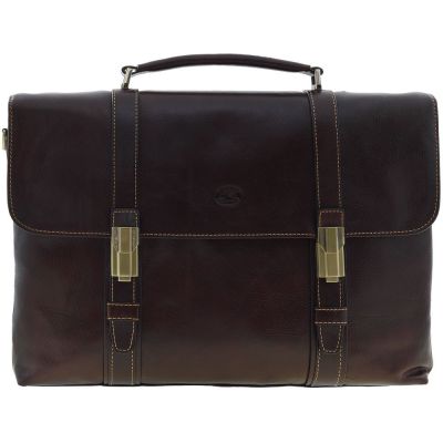 Портфель Italico Man, коричневый-0