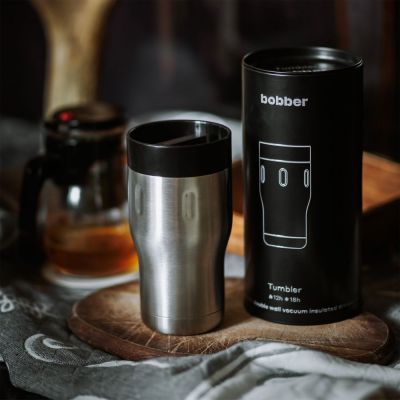 Термостакан Tumbler 350, вакуумный, стальной матовый-5