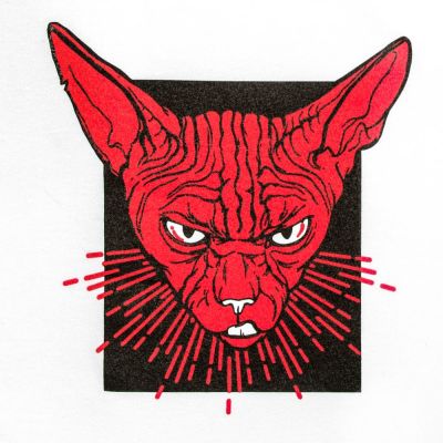 Футболка белая «Сфинкс в кармане»-2