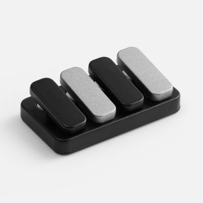 Антистресс-кликер Clacky, черный с серебристым-2