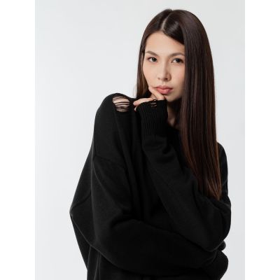 Джемпер оверсайз унисекс Grunge, черный-9