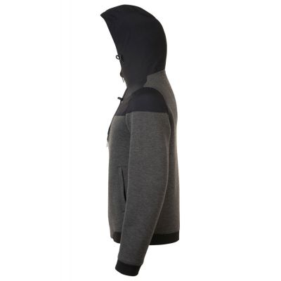 Куртка унисекс Voltage, черный меланж с черным-2